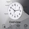 Clockswise Black Analog Clock – Silent, Non-Ticking for Wall, Office Desk, Table and Shelf, Battery-Operated Perfect for Home Office, Farmhouse Kitchen Decor, Bathroom, School and Bedroom Decor